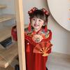 Flower Chinese New Year Headwear Braid Hair Hanfu Hair Sticks Children Wig Headband  Girls
