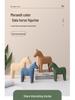 Adorno de Caballo de Madera Estilo Nórdico Morandi para Decoración de Hogar, Oficina o Sala de Estar