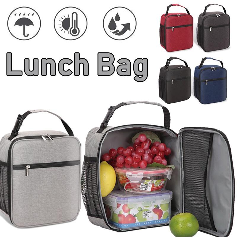 

Сумка для обеда Изоляционная сумка Большой размер Работа Пикник Портативный пищевой термосумка Теплосохранение Холст сумка