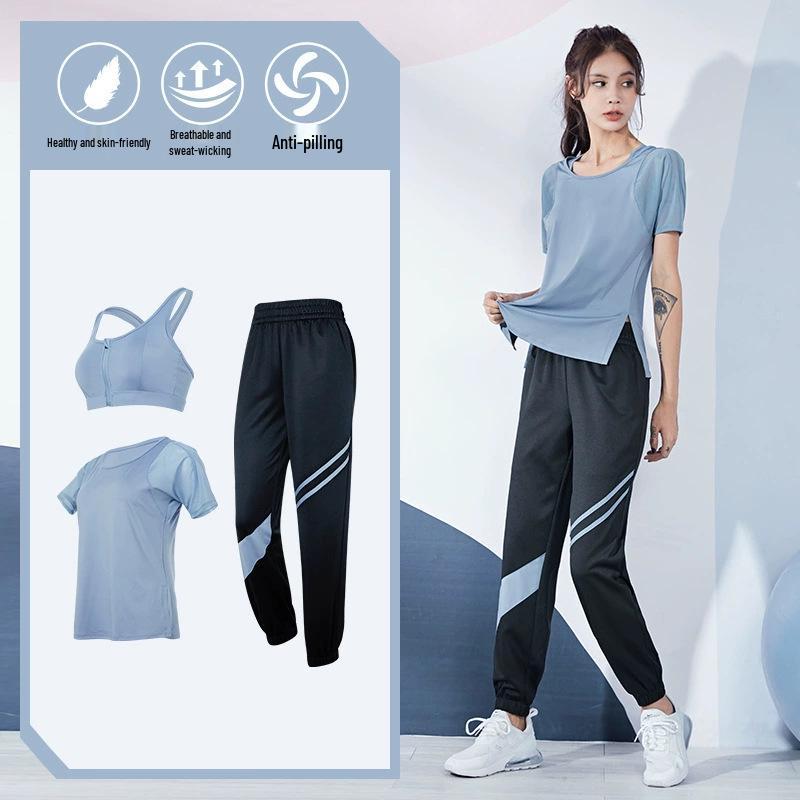 Plus Size Loose-Fit Yoga Set - Breathable, Quick-Dry Sportswear for Running and Fitness