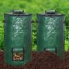 Sealed Compost Bin Bag Zippered Lid Refuse Composter Waste Collector Yard Garbage Bag  Grower