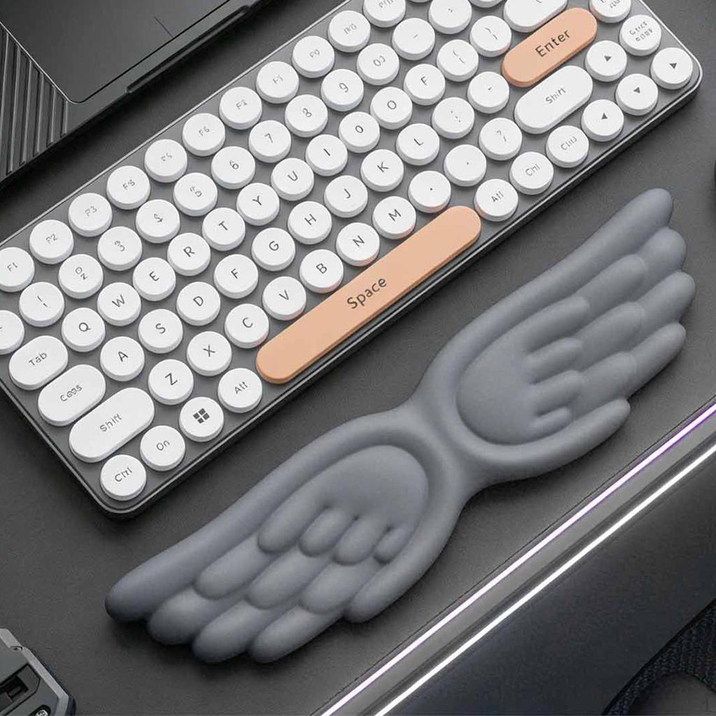 Engelsflügel Tastatur Handgelenk Computer Armlehne AntiRutsch Bequemes Stützkissen Schreibtisch Ellbogenpolster für