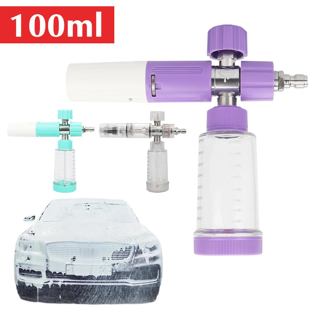100ml Adjustable Water Foam Pot With 1/4 Inch Quick Connector Soap Foam Spray Bottle Pressure Washer Gun For Car Wash I5X3