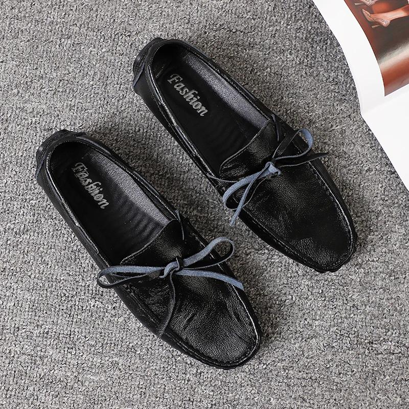 Fashion Brand Business Loafers Men Driving Shoes Leather Casual Party Men Loafers Moccasins Korean Style Comfortable Slip On Male Shoes