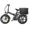Electric Bike EMOKO C94 20" 1000W Motor Adult Ebike 48V 35AH Max Range 200Km Load 150Kg 7 Speed Black