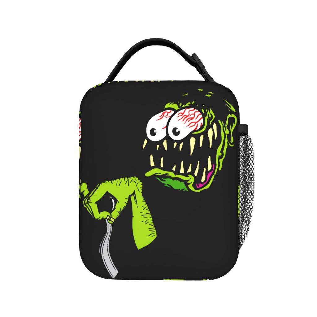 Cartoon Rat Finks Lunch Bag Cute Lunch Box Outdoor Picnic Portable Tote Food Bags For Women Oxford Graphic Design Cooler Bag
