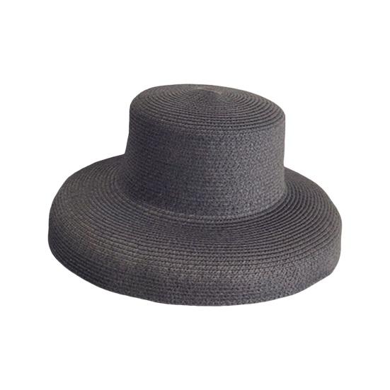 Dámský letní sluneční klobouk s plochým vrškem a širokou krempou, klobouk na ochranu před sluncem, jednobarevný lehký slaměný klobouk, klobouk na plážovou dovolenou