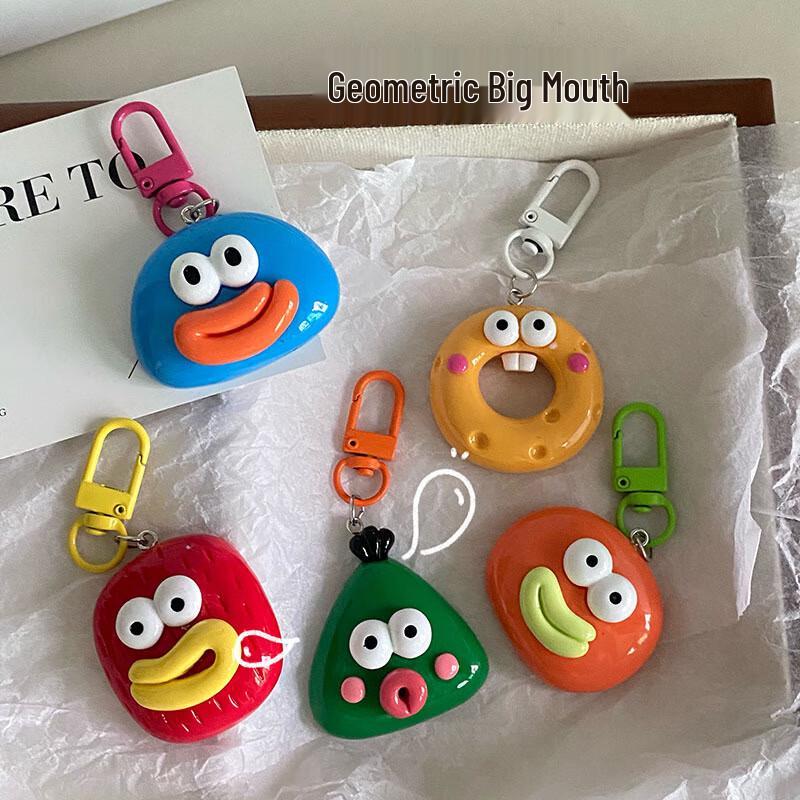 Набор брелоков  Геометрический Большой Рот