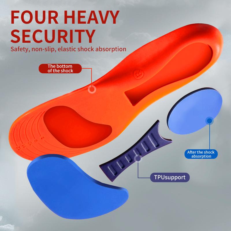 Orthopedic Insoles for Shoes Men Women Arch Support Flat Foot Insole Plantar Fasciitis Shock-absorbing Sports Running Shoe Pads