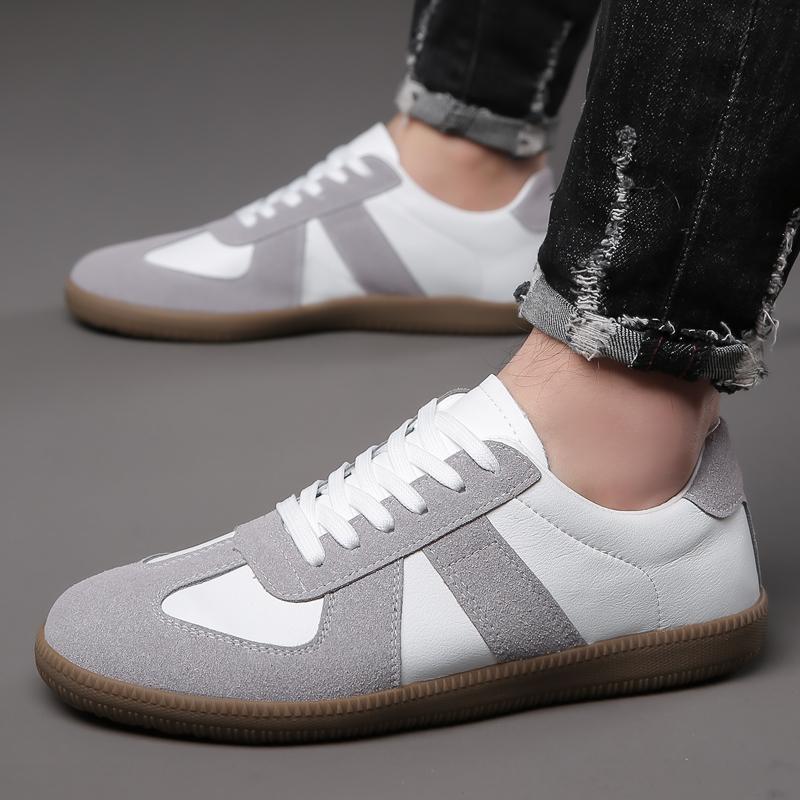 Men's Retro Fashion All-match Small White Shoes Sneakers German Training Shoes Forrest Gump Shoes Casual Men's Shoes