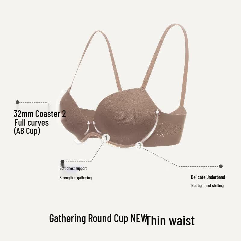 Ubras Seamless Wireless Gathering Bra 80B