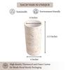 Traditional Terracotta Round Table Vase Decorative White Flower Vases for Living Room Office Bookshelf Decoration - Earthenware Showpiece Pots