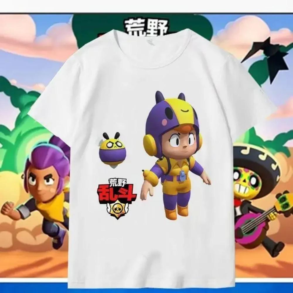 New Summer Short Sleeve Funny Game Print Children Teen T Shirt Leon Spike Kid Clothes Cosplay Costume Casual Baby Tee Top