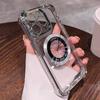 Luxury Plating Transparent For Magsafe Magnetic Case For iPhone 14 13 12 11 Pro Max 14Pro Shockproof Corners Clear Acrylic Cover