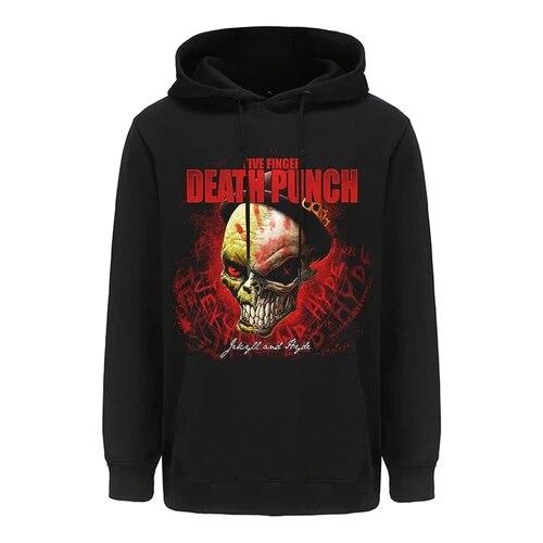 Five Finger Death Punch Metal Rock Aesthetic Hoodies Sweatshirt Gothic Top Harajuku Streetwear Hoody Tops Unisex