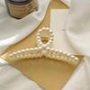 Retro Gradient Beaded Hair Claw Women's Geometric Plastic Hairpin Clip Fashion Everything Hair Clip Hair Accessories