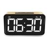 Digital Alarm Clock Large Display LED Electronic Clocks with Snooze 12/24H Dual Alarm Desktop Clock Simple Style Clock