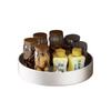 Rotating Kitchen Spice Rack: Stainless Steel Tray for Oil, Salt, Soy Sauce, Vinegar, and Seasonings
