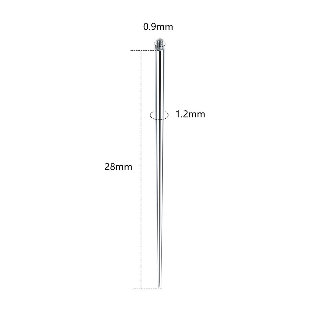 1/5Pcs Stainless Steel Duide Rod Piercing Stretching Tool for Internally & Externally Threaded Jewelry Body Piercing Tools