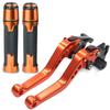 Italika 250Z Motorcycle CNC Brake & Clutch Levers with Handlebar Grips | South America Compatible