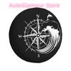Custom Dolphin Compass Camper Spare Tire Cover for Jeep Wrangler Camper 4WD 4x4 SUV Car Wheel Protectors 14" 15" 16" 17" Inch