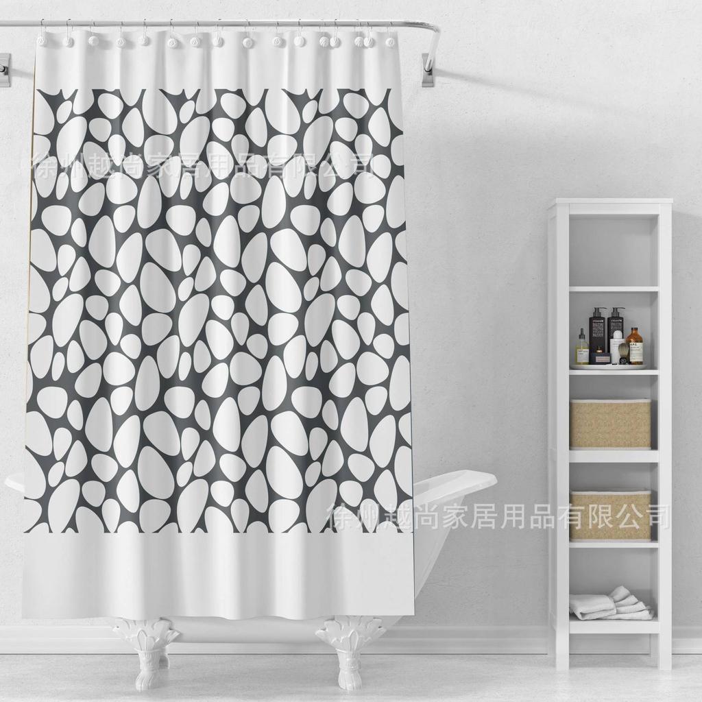 Shower Curtain Waterproof, Mildew Proof, Light Blocking, Hanging Toilet, Dry And Wet Separation Bathroom
