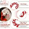 1pc Christmas Dog Rope Toy-Candy Cane Lasso Design with Red&White Stripes&Green Checkered Pattern,Safe Jute Blend Chew Toy
