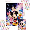 Diamond Painting Kit Mickey Minnie Donald Starry Night Home Bedroom Wall Decor Crafts Handmade Gift