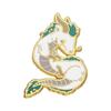 White Cartoon Playful Dragon Enamel Brooch Creative Anime Pin Distinctive Metal Embellishment