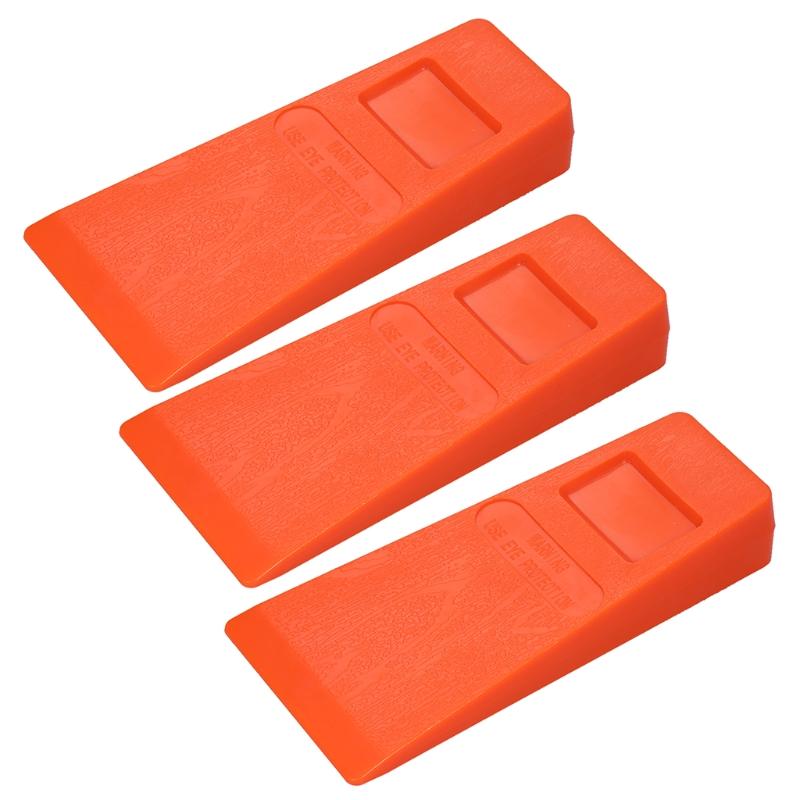 4 Piece 5.5 Inch Tree Felling Wedges with Spikes for Safe Tree Cutting Wedges Safely Felling Dogs Guide Trees Direction
