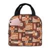 Custom H-Harryes Thermal Insulated Lunch Bag Women Men Witchcraft Portable Lunch Container for School Storage Food Box