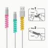 50/30/10 PCS Silicone Cable Protector - Spiral Winding Cable Organizer, Suitable for USB Chargers and Data Cables