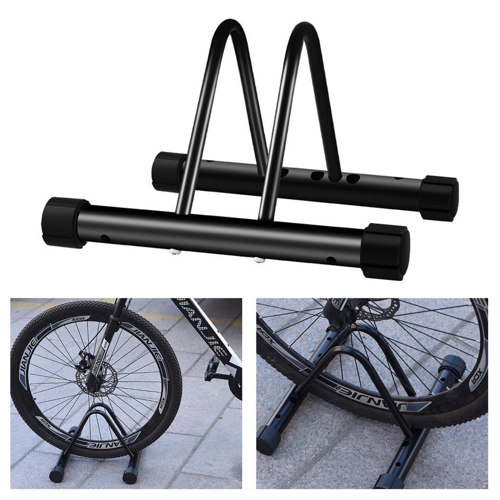 Floor Type Bicycles Storage Organizers Single Bike Floor Stand Heavy Duty Parking Rack Adjustable Garage Bike Stand