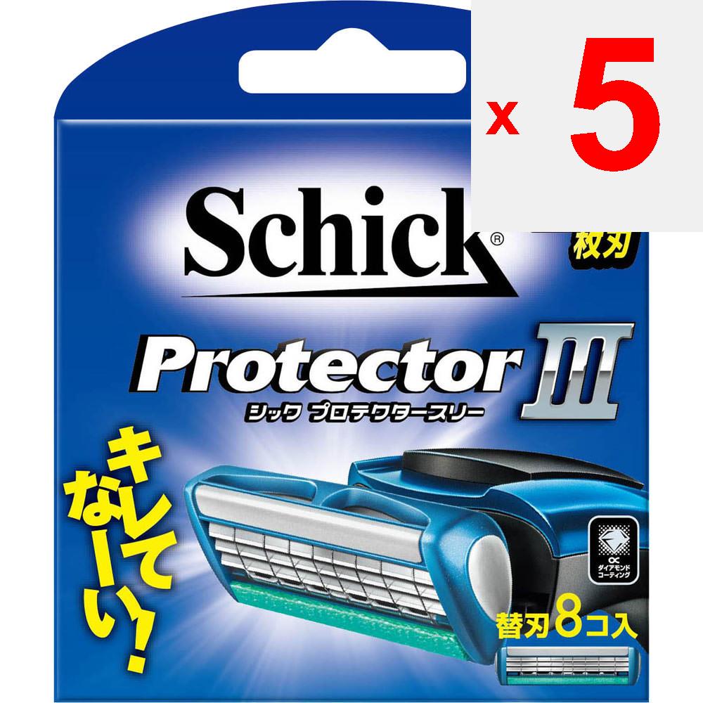 Sic Japan Thick Protector Three, 8 Replacement Blades Men's Replacement Blades Razors for Men Men's Replacement Blades
