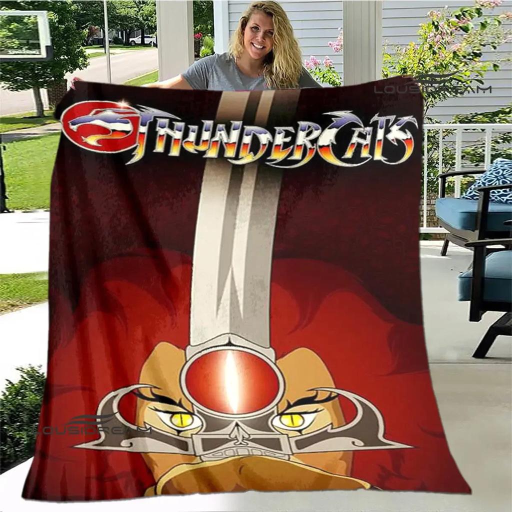 Thundercats anime printed blanket thin blanket Soft and comfortable blanket Home travel blanket bed linings birthday gift