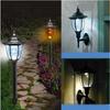 Solar Wall Light Outdoor Waterproof Vintage Palace Lamp LED Landscape Lighting For Garden Yard Patio Pathway Courtyard Decor