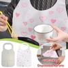 10Pcs/Bag Portable Heart Printed Disposable Aprons Oil-proof Anti-fouling Bib Non Woven Cooking Apron Restaurant Home Supplies