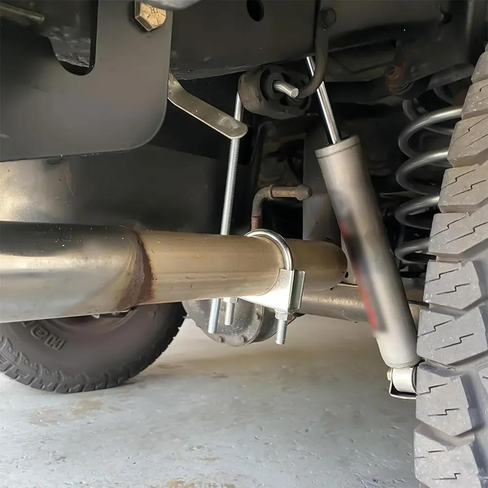 Rear Muffler Hanger Exhaust Clamp 25Inch 3Inch With Hook For Automobile Heavy Duty Exhaust System Installation Car Parts 1 Pcs