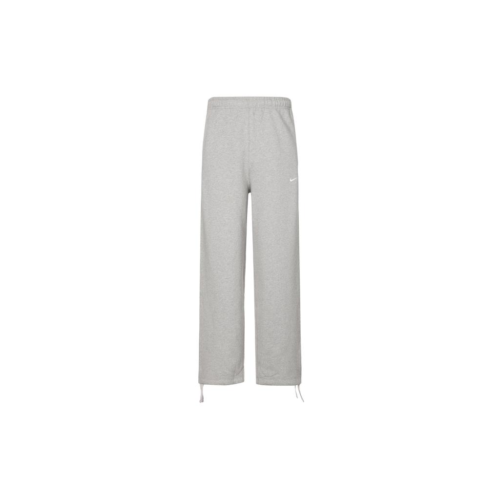 New Nike Sportswear Swoosh Men's Open Hem Fleece Pants Gray FN3343-063