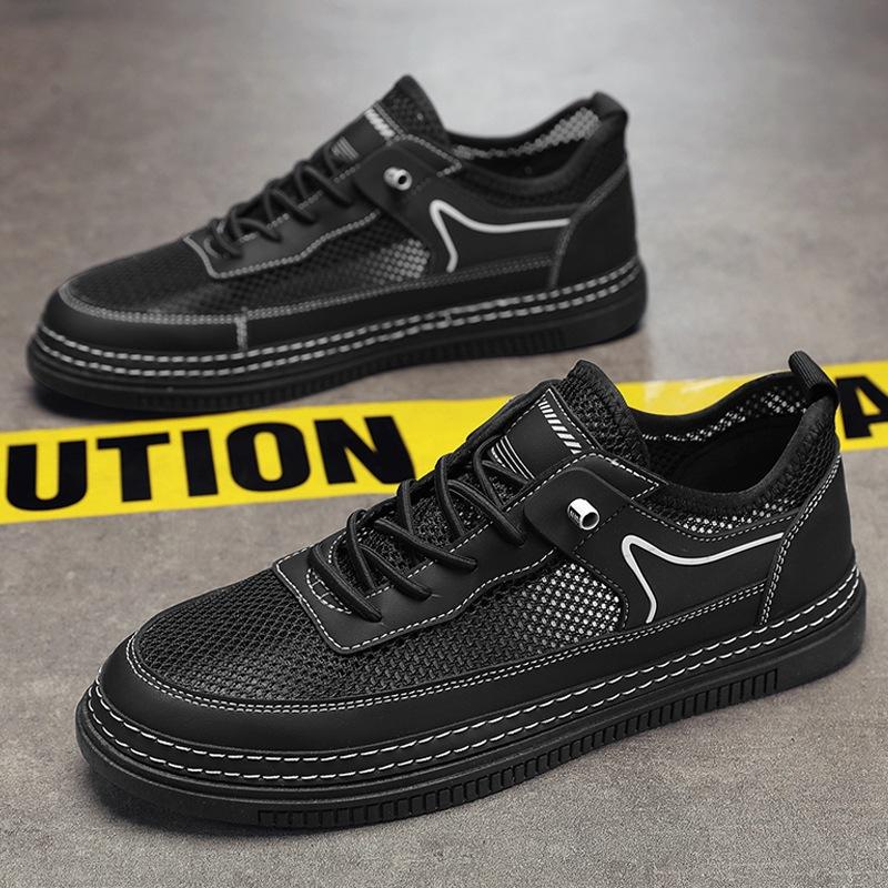 

Men s shoes summer board shoes men s hollow trendy shoes student breathable casual trend mesh shoes men 2025 39