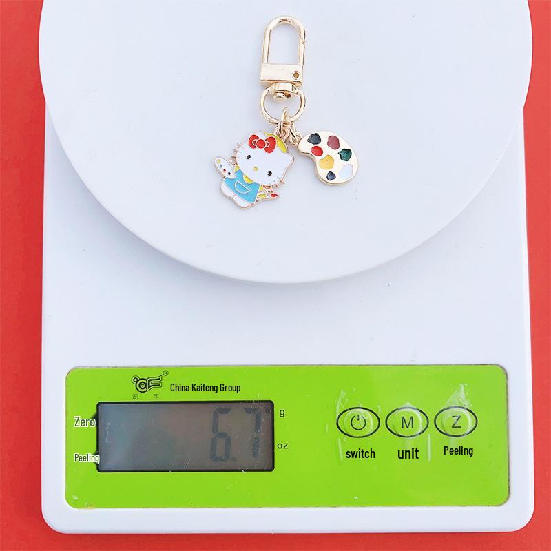 Hello Kitty Keychain: Cute Cat Backpack Charm Pendant for Students and Friends