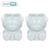 1-10PCS 3D Bear Silicone Ice Cube Mold Tray for Coffee Shop and Kitchen Chocolate Candy and Ice Cream Dessert Maker