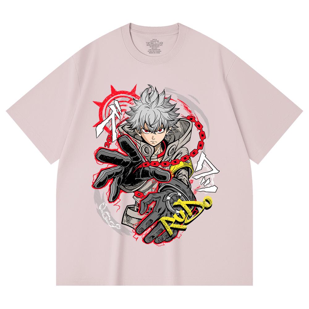 230 Gsm 100% Cotton Gachiakuta V12 Rudo Print Unisex Heavy Cotton T Shirt