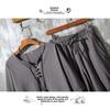 Men's Retro Chinese-Style Cotton & Linen Buttoned Three-Quarter Sleeve T-Shirt and Shorts Set