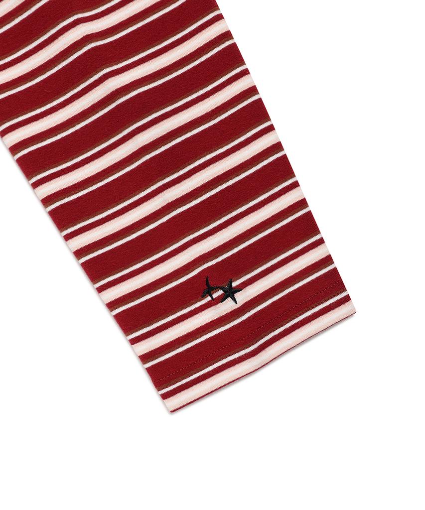 CAVISH Striped Star Raglan Ls Tee White(Cv2Gsft550A)