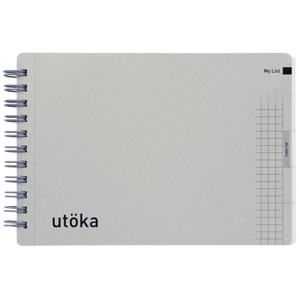 Maruman Note Ring Note Utka Pocket Size 4mm Grid Red N461-01