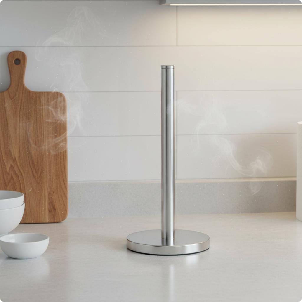 Vertical Paper Towel Stand Space Saving Countertop Paper Towel Holder Kitchen Storage
