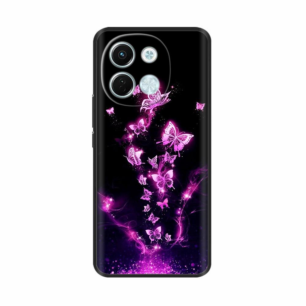 For Tecno Pova 6 Neo 5G Case Cute Flowers Phone Housing Soft Slim TPU Silicone Cover For Tecno Pova6 Pro Pova 6Neo 4G 5G Shells