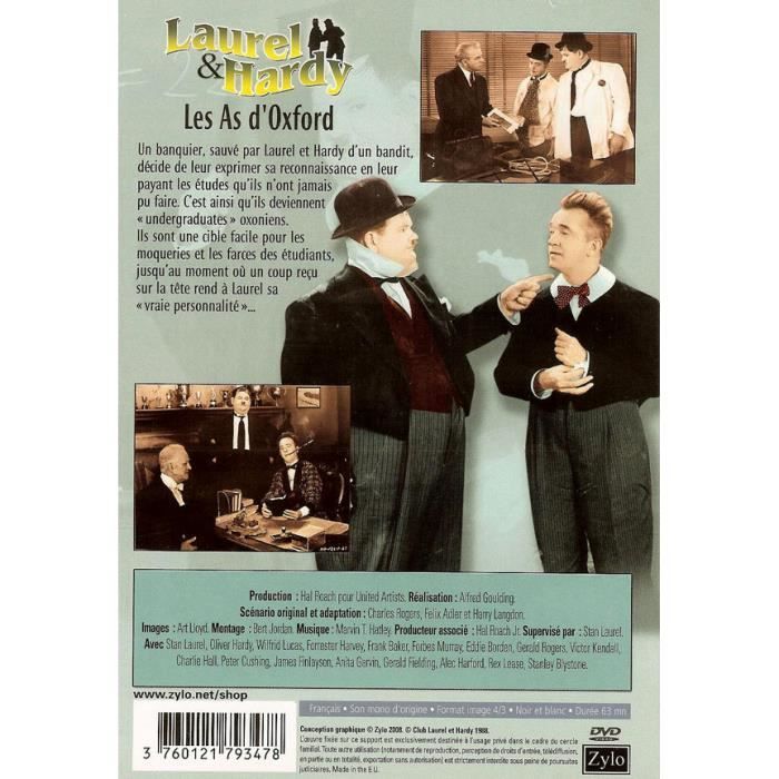 DVD LAUREL & HARDY - LES AS D'OXFORD