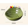 BEPAN 1PC Fruit Plate Ceramic Living Room Table Decoration Ornament High-end Snack Plate Home Storage Basket Household Goods